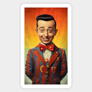 Pee Wee Herman art Sticker